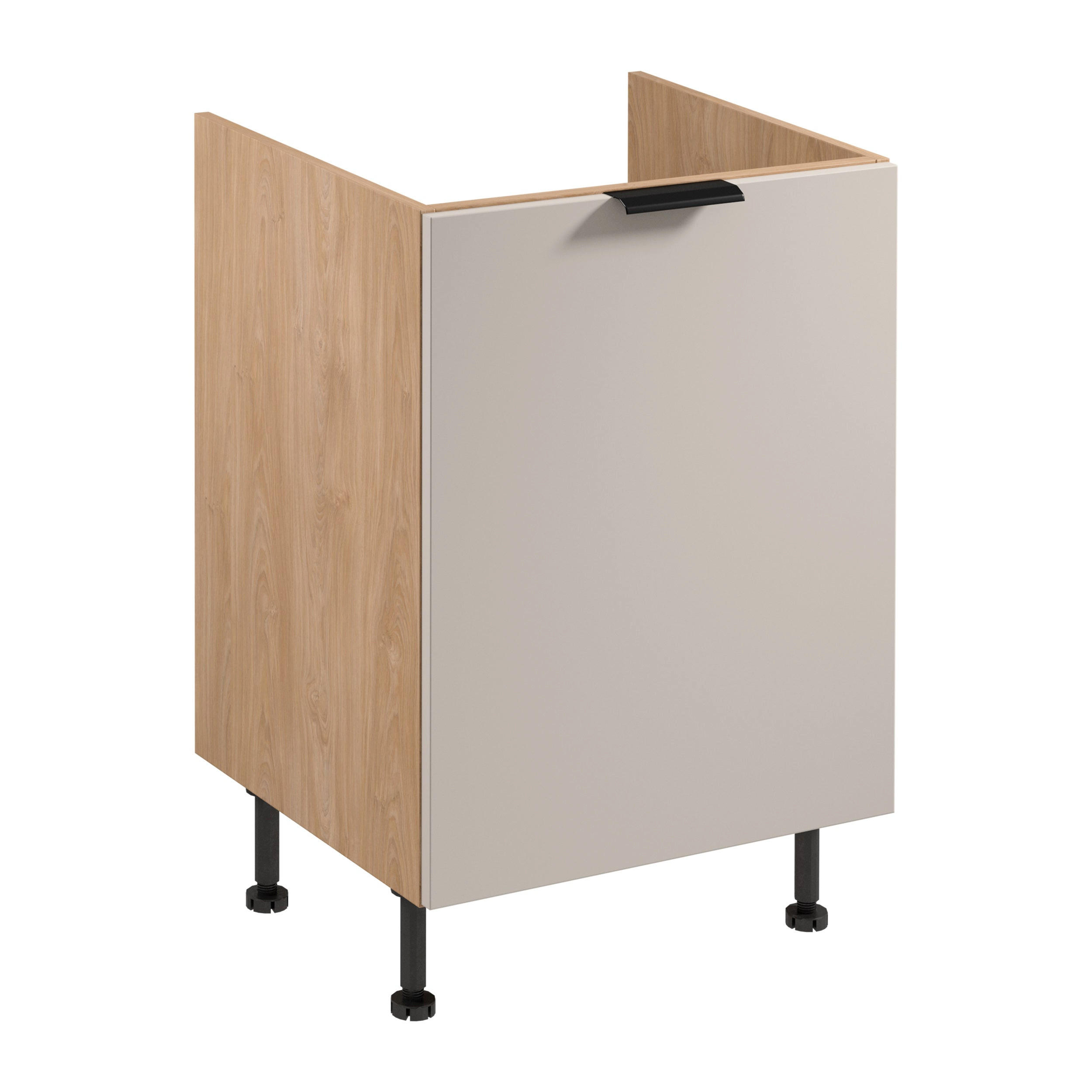SPÜLENUNTERSCHRANK mit Sortiereinsatz D60ZS AX – Sorento Beige Sonoma Eiche – Beige / Sonoma Eiche - Beige/Sonoma Eiche, Holzwerkstoff (60/87/52cm) - ROYAL24_MARKT
