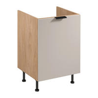 SPÜLENUNTERSCHRANK mit Sortiereinsatz D60ZS AX – Sorento Beige Sonoma Eiche – Beige / Sonoma Eiche - Beige/Sonoma Eiche, Holzwerkstoff (60/87/52cm) - ROYAL24_MARKT