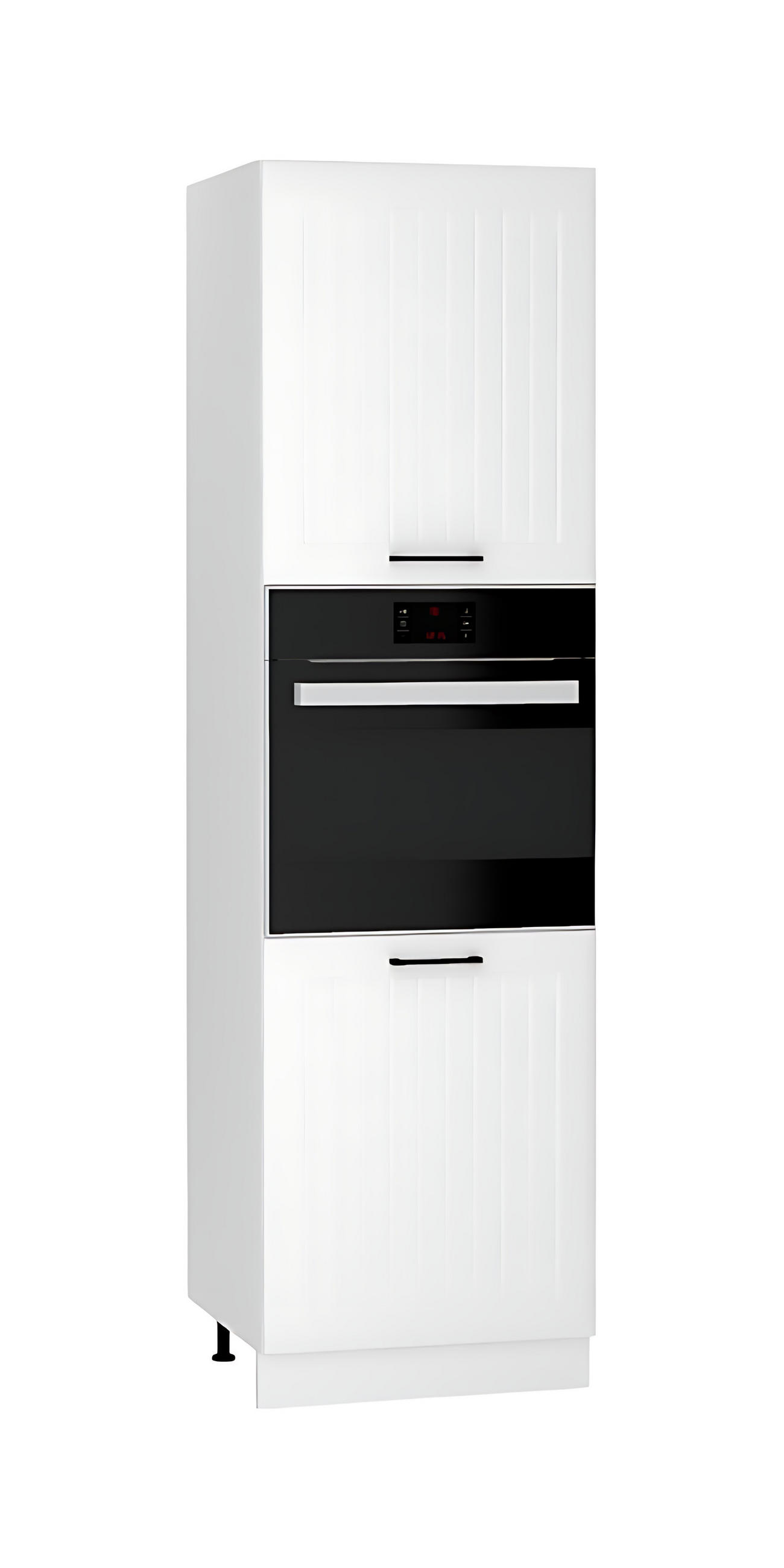 MIKROWELLENUMBAUSCHRANK D60PK/2133 PL - Arvion - Elegante Geräte-Integration - Weiß, Holz/Metall (60/213.3/56cm) - ROYAL24_MARKT