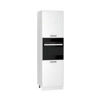 MIKROWELLENUMBAUSCHRANK D60PK/2133 PL - Arvion - Elegante Geräte-Integration - Weiß, Holz/Metall (60/213.3/56cm) - ROYAL24_MARKT