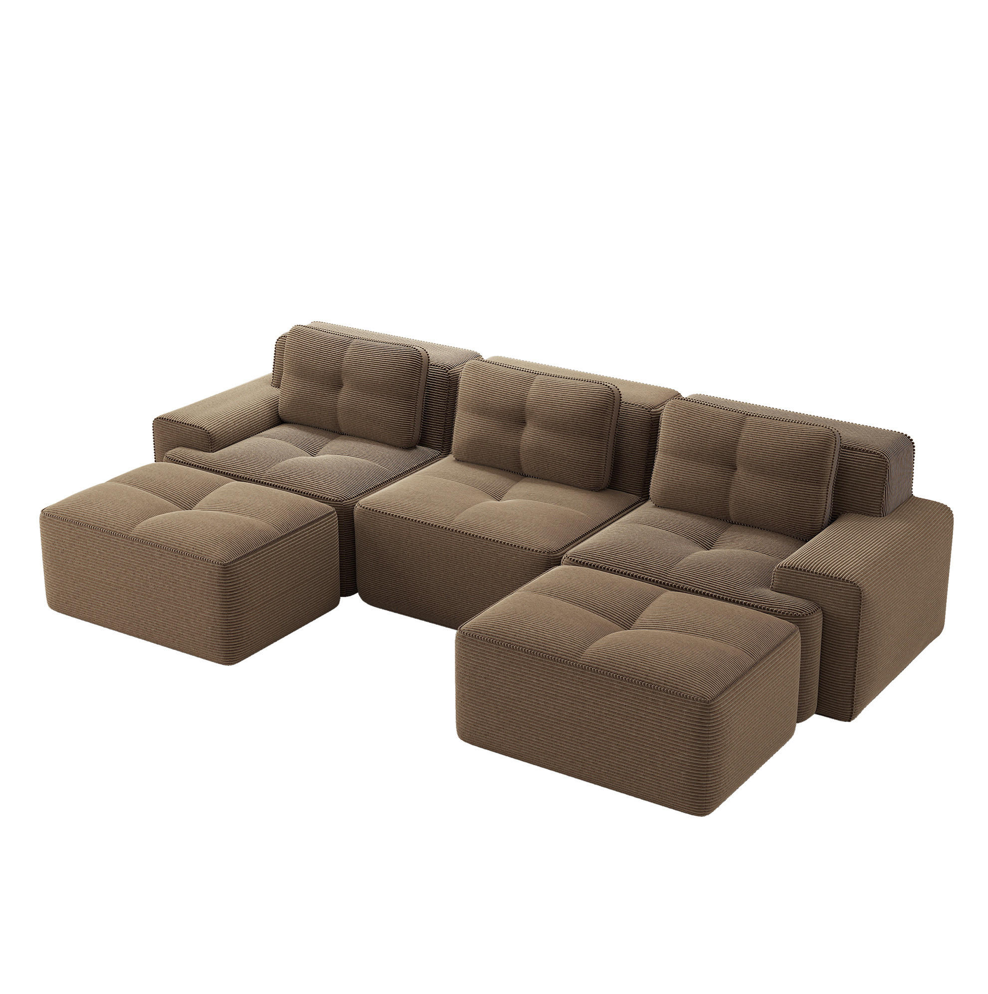 Ivmeu Sofa Braun 293x69x177 cm