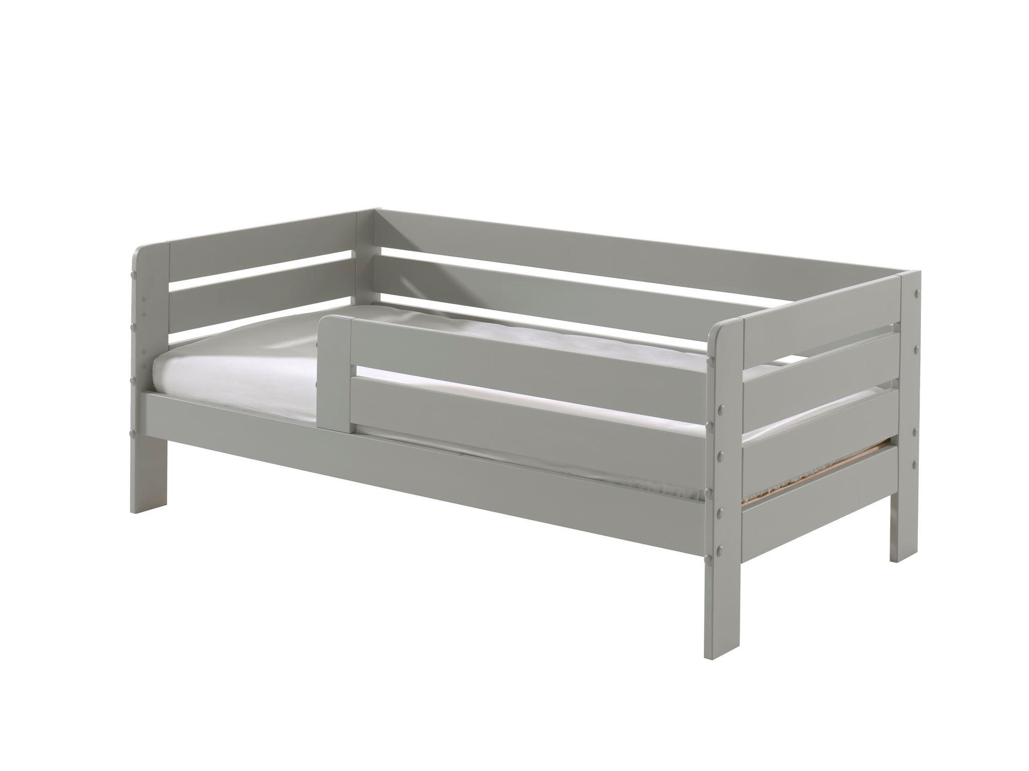 JUNIORBETT Karie 144x56x70 aus MDF in Grau - Grau, Holzwerkstoff (70/140cm) - 58aufmkessel