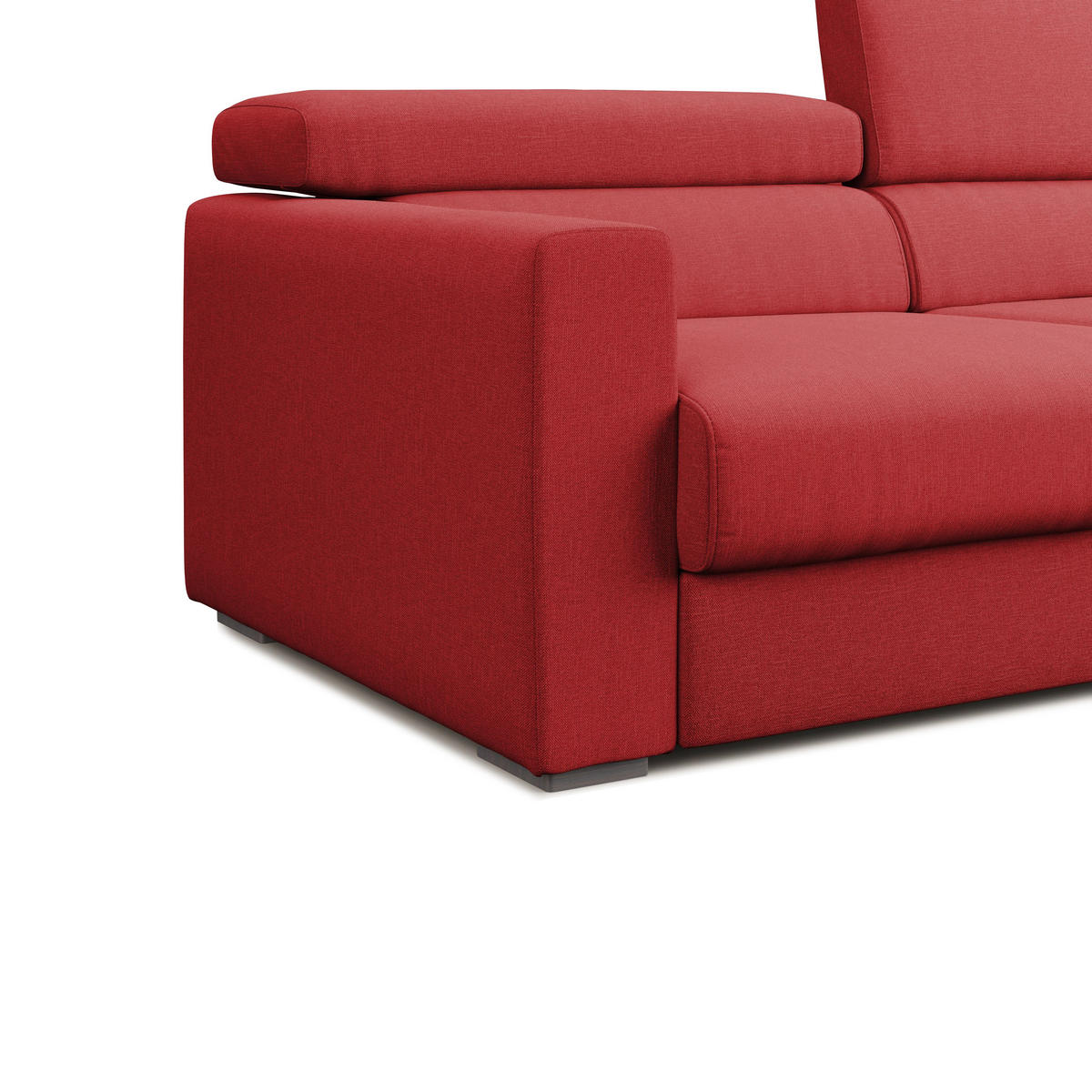LINEARSOFA Dylan - Rot, Textil (188/89/100cm) - Divani.store