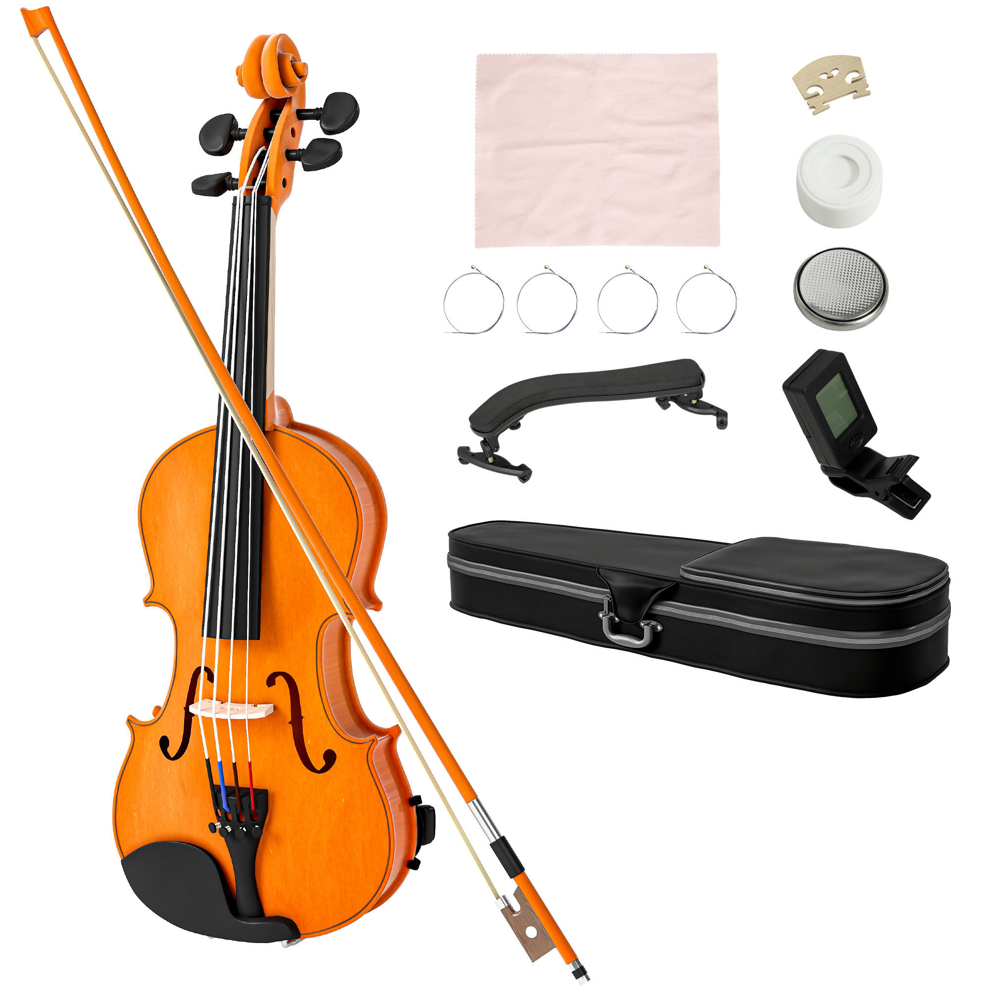 VIOLINE DE-18664 4/4 Größe, Komplettset für Anfänger Braun - Braun, Holzwerkstoff (21/7/60cm) - ComfortXL