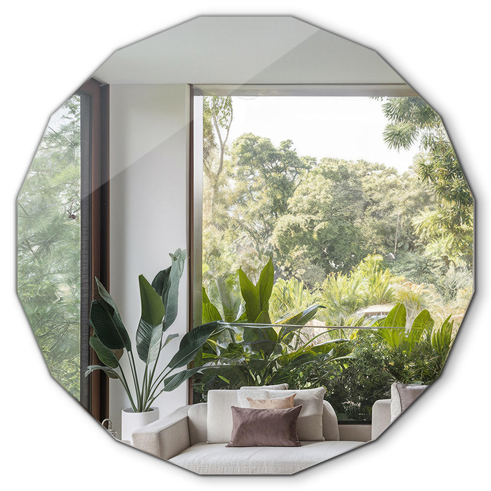 SPIEGEL 50 x 50 cm Mehrkantige Form - Transparent, Glas (50/50/0.4cm) - TULUP