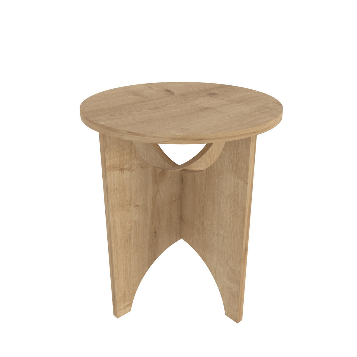 BEISTELLTISCH Merit Saphireiche - Honig, Holzwerkstoff (45/45/10cm) - Decorotika