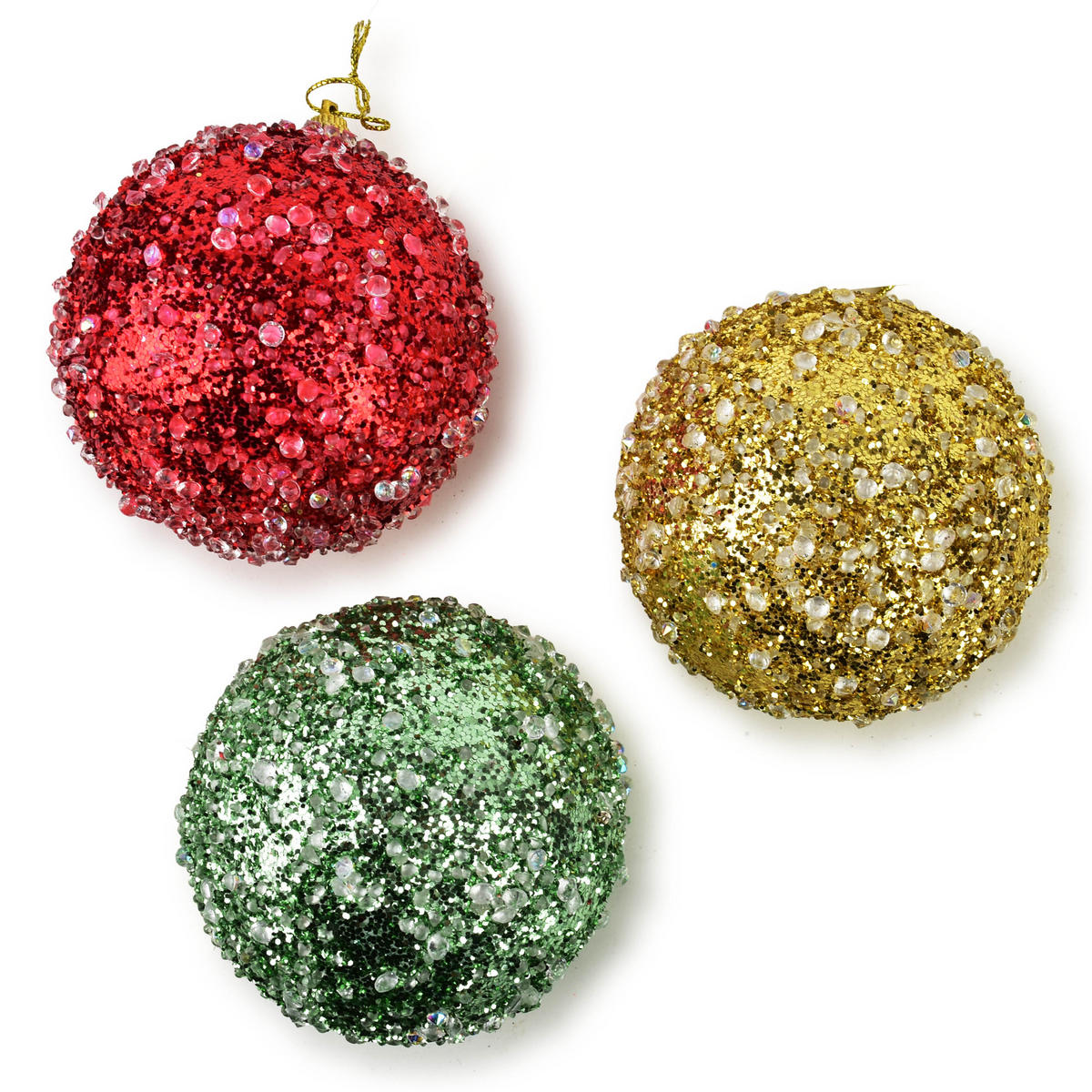 WEIHNACHTSKUGEL Santa Lila Styropor - Goldfarben, Kunststoff (10/10/10cm) - Mondex