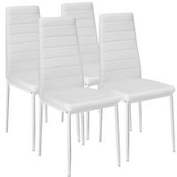 ESSZIMMERSTUHL 4er Set Thomas 41 x 45 x 98 5 cm weiß - Weiß, Textil (48/98.5/45cm) - tectake