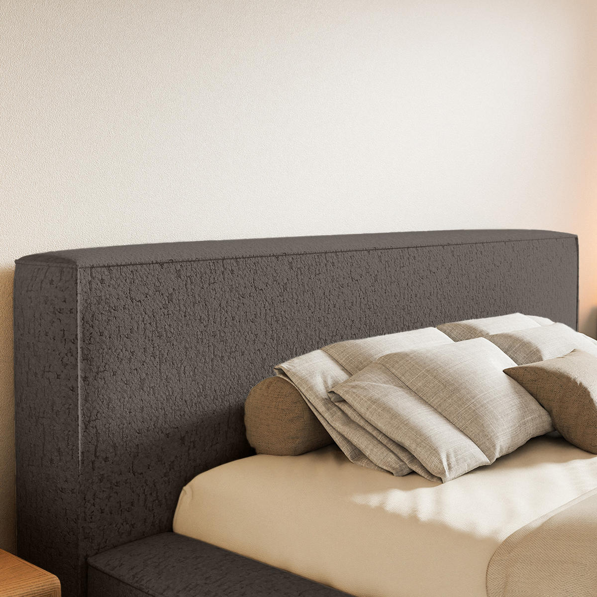 POLSTERBETT Mummo Premium 200x200 cm, Braun - Braun, Textil (200/200cm) - Fedve
