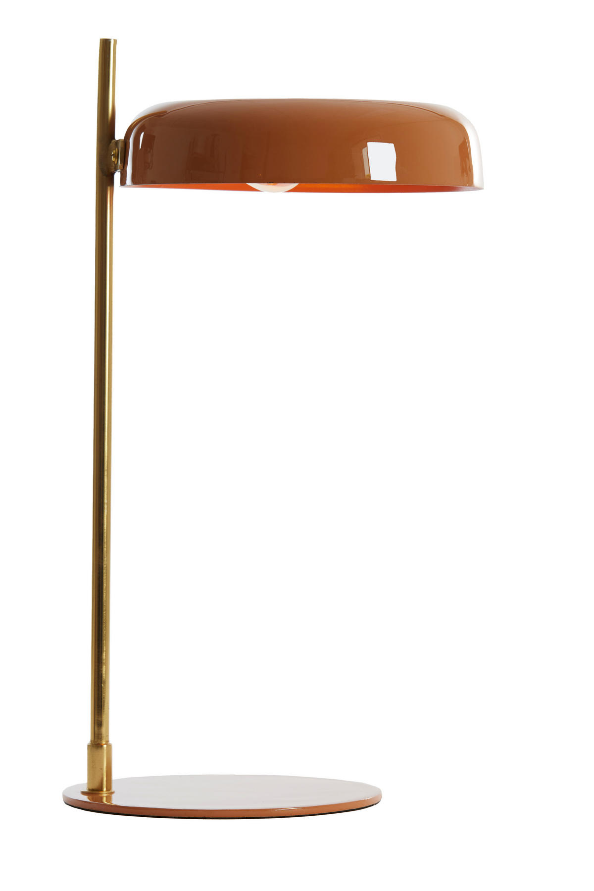 TISCHLAMPE Maleka Orange Ø22/47 cm - Orange, Metall (22/22/47cm) - Light & Living