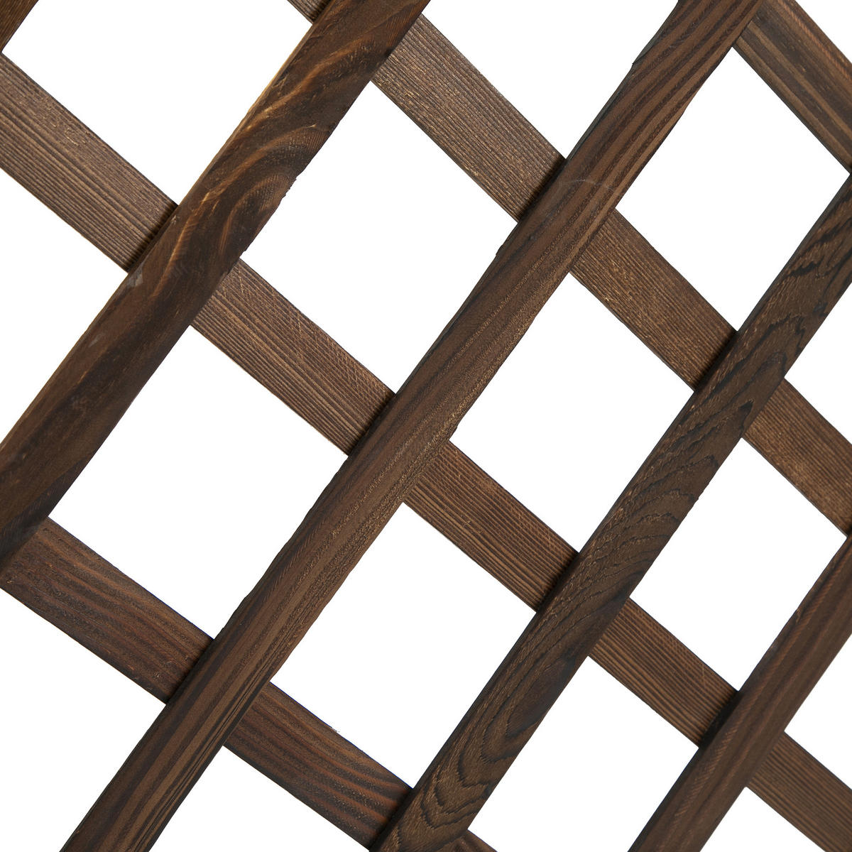 HOCHBEET Massivholz mit Rankgitter 72,5x31,5x149,5 cm - Braun, Holz (31.5/31.5/72.5cm) - ComfortXL