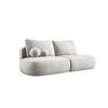 SCHLAFSOFA Moderne BABU mit Schlaffunktion – 3-Sitzer Sofa mit Bettkasten, DL-Automat, 2 Rückenkissen, 2 Zierkissen, 240x90x90 cm, Beige - Beige, Holz/Textil (240/90/90cm) - DomoHome