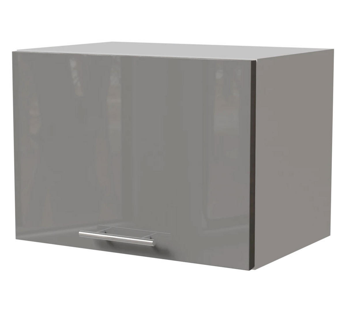 KLAPPHÄNGESCHRANK Essen W4B/50 Grau Hochglanz / Weiß Matt 50 / 32,5 / 36cm - Weiß/Grau, Holz/Holzwerkstoff (50/36/32.5cm) - Feldmann-Wohnen