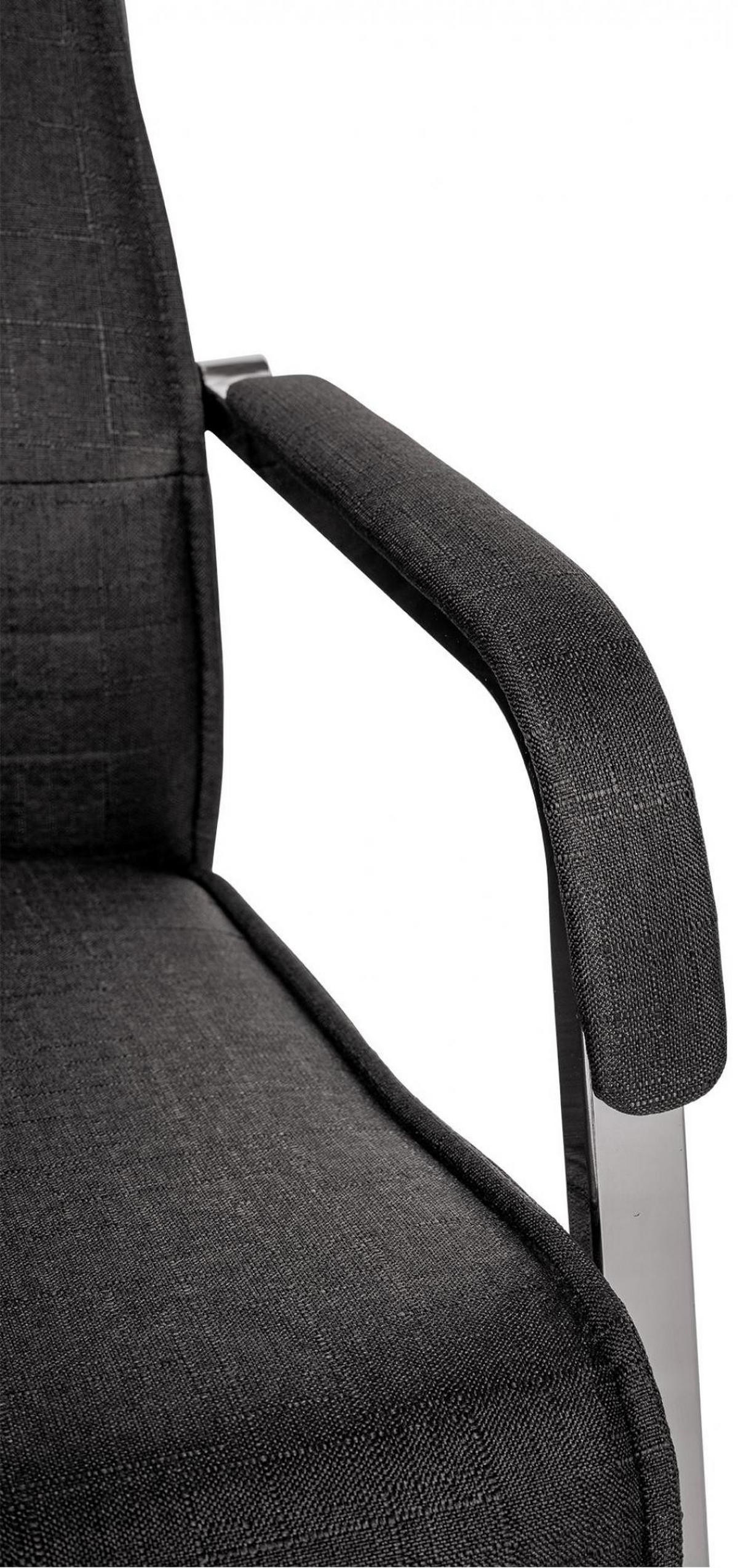 SCHWINGSTUHL Stoff Schwarz - Schwarz, Textil/Metall (55/88/60cm) - CLP