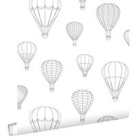TAPETE Luftballons 50 x 900 cm - Weiß, Papier (50/0.1cm) - ESTAhome