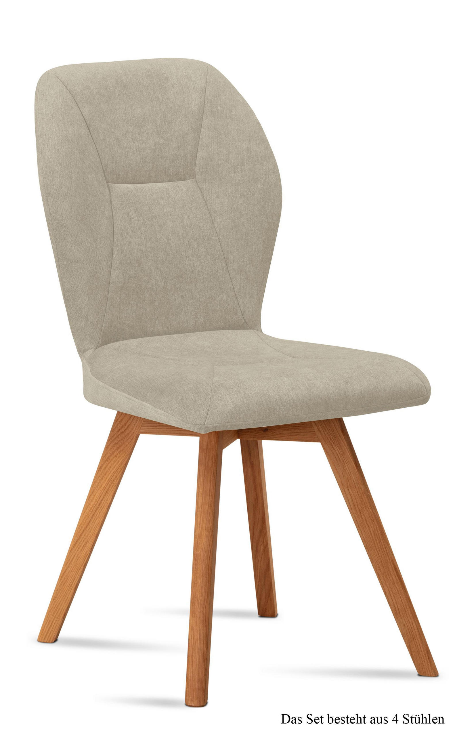 ESSZIMMERSTUHL (4er-Set) Donia 51x92x60 Eiche geölt/Natur - Eichefarben/Naturfarben, Kunststoff (60/92/51cm) - 58aufmkessel