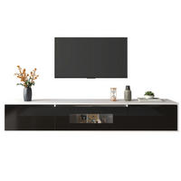 TV-SCHRANK mit LED 180 x 35 x 30 cm Hochglanz Schwarz-Weiß - Weiß, Holzwerkstoff (35/30/180cm) - Beauniv
