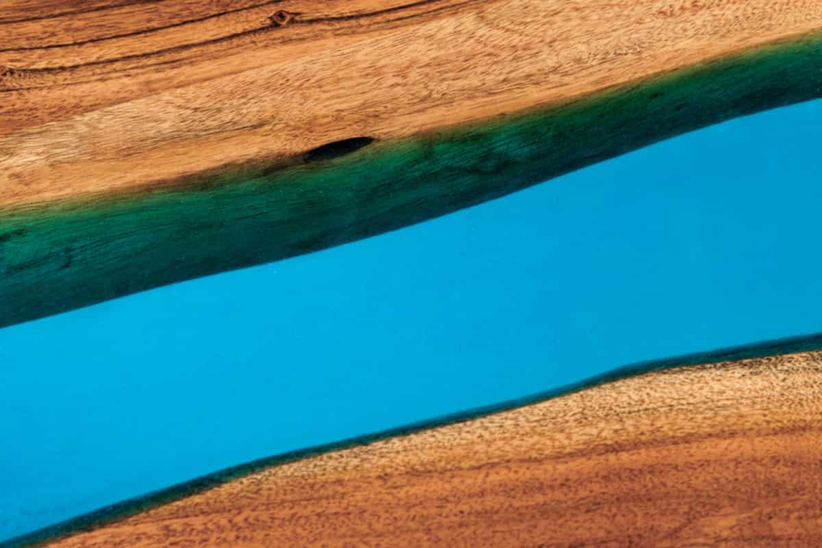 ESSTISCH LIQUID Akazie Braun 160cm - Blau/Schwarz, Holz/Metall (96/160/76cm) - riess-ambiente