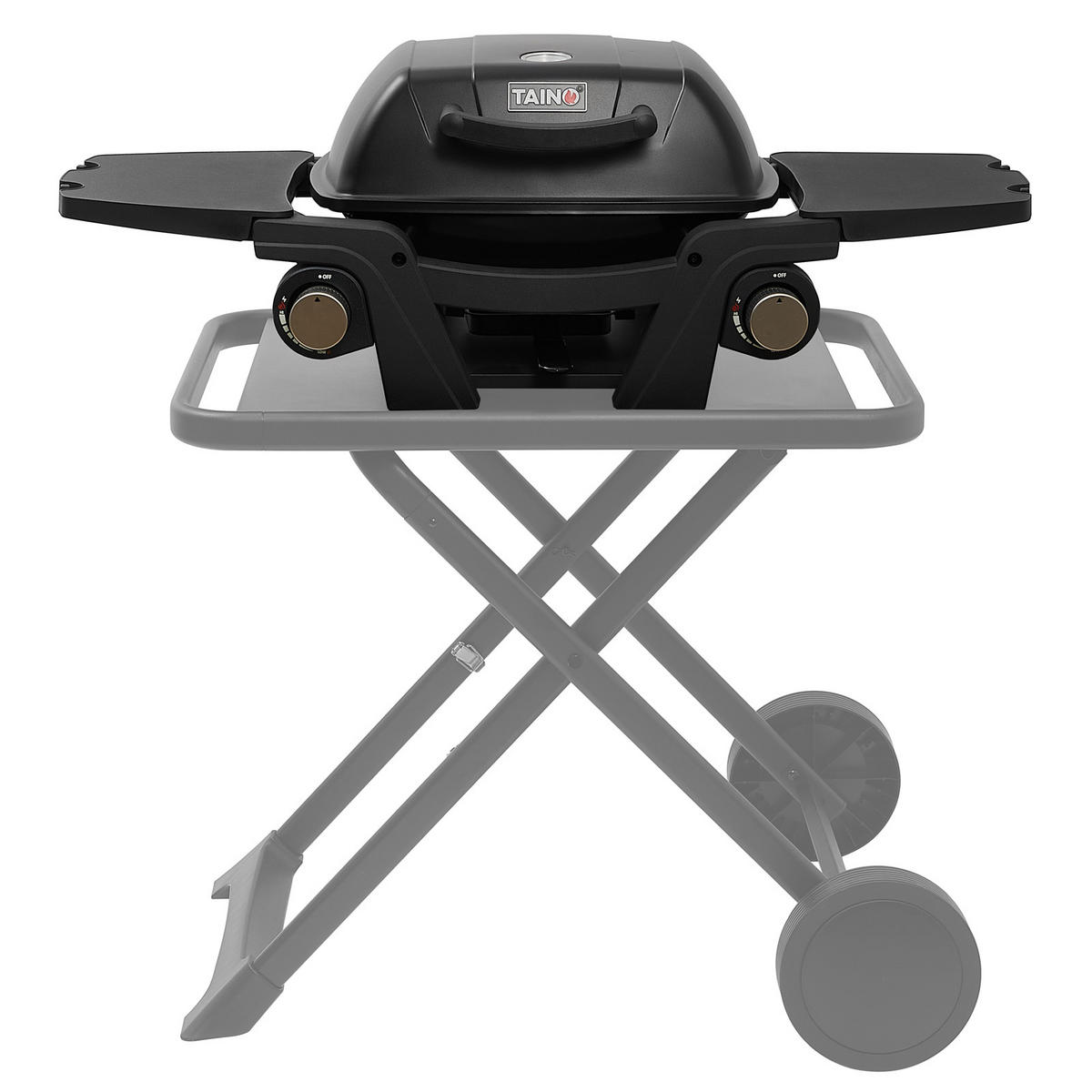 GASGRILL MAHTO Tischgrill Schwarz - Schwarz, Metall (102/34.5/45cm) - TAINO