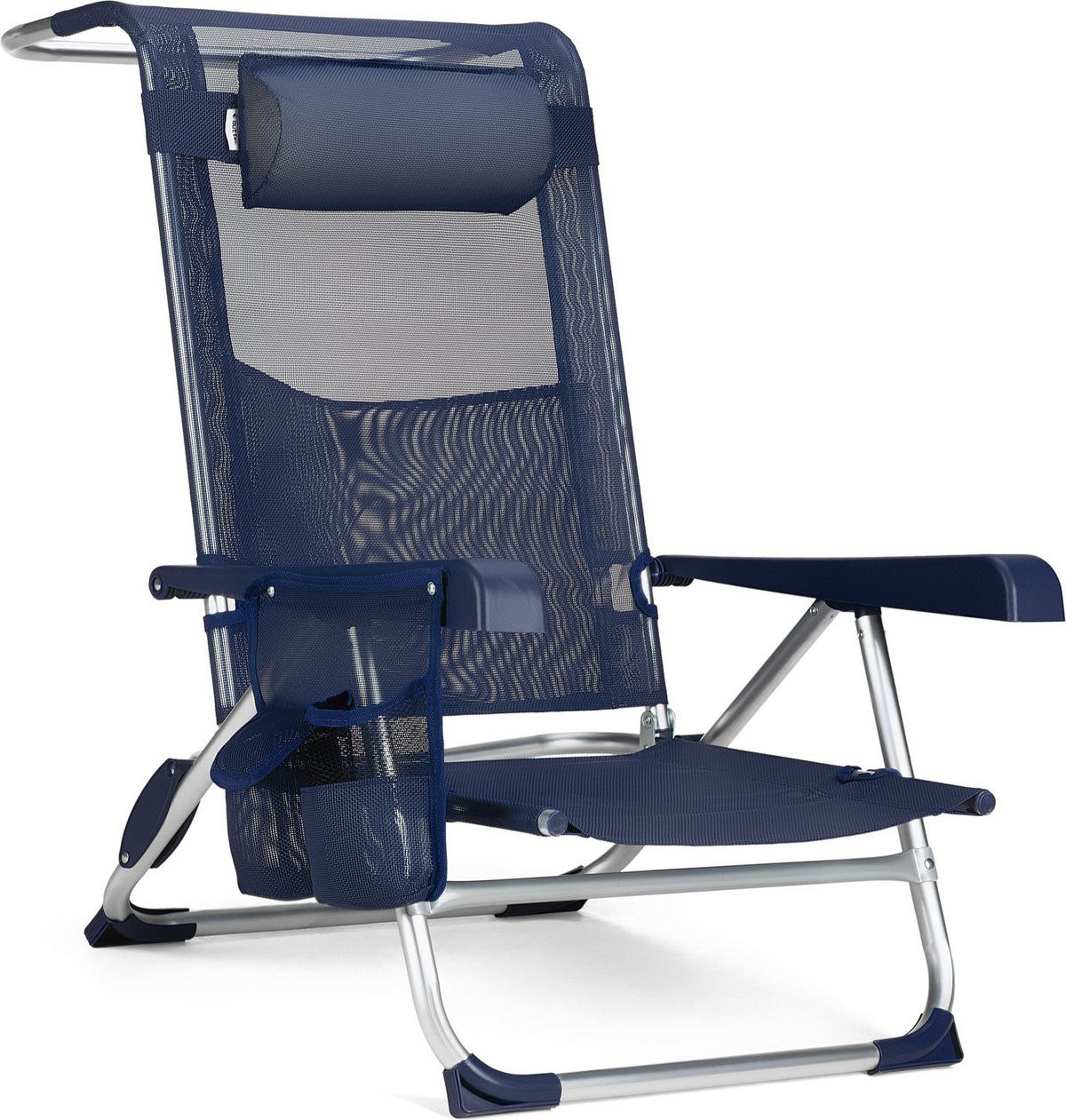 GARTEN-RELAXSESSEL bis 120 kg - Blau, Textil (58.5/74/46cm) - Outtec