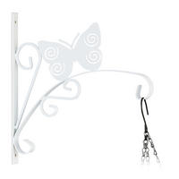 BLUMENAMPELHALTERUNG - Weiß, Metall (30/30/2cm) - Relaxdays