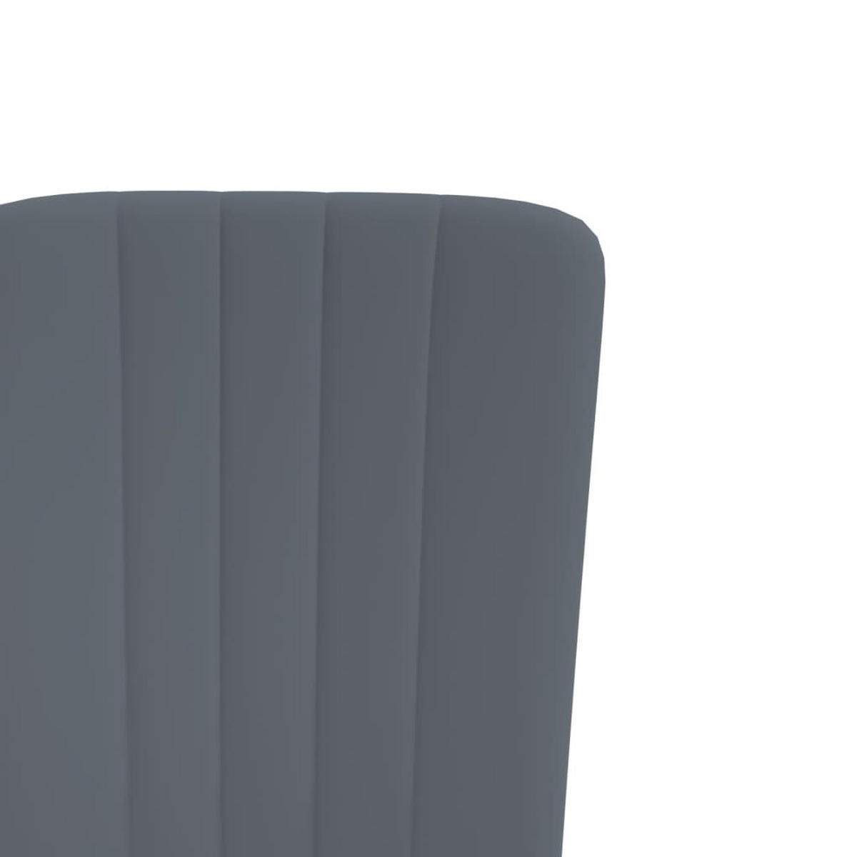 ESSZIMMERSTÜHLE 4 Stk. Dunkelgrau Samt 42*58*85.5cm - Grau, Metall (42/85.5/58cm) - ZMH