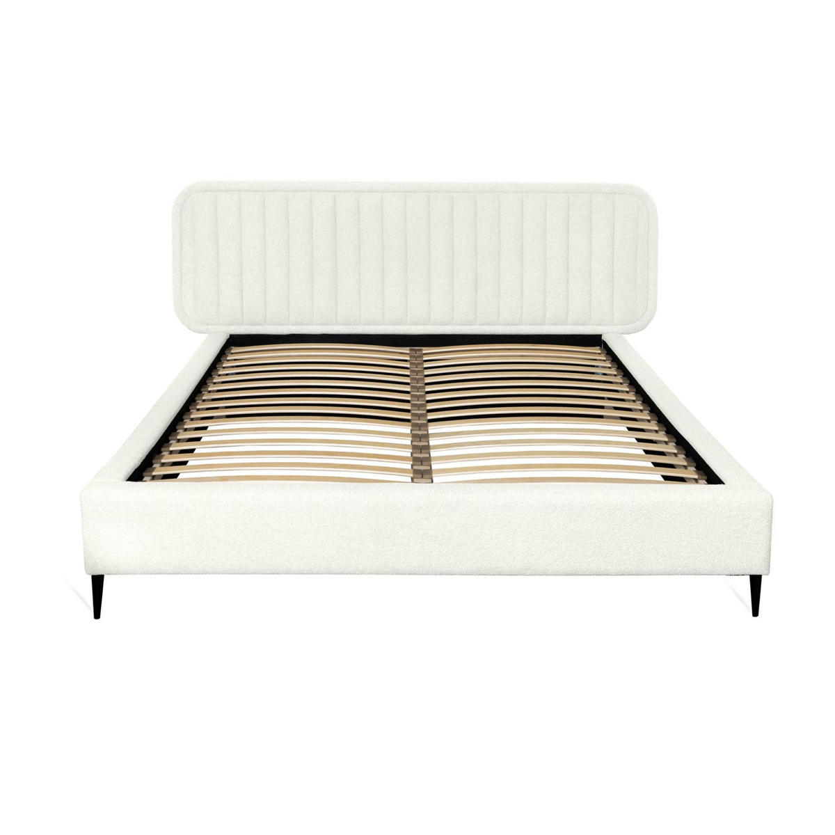 POLSTERBETT Miami Now Or Never - Weiß, Holzwerkstoff/Textil (160/200cm) - Fun Möbel