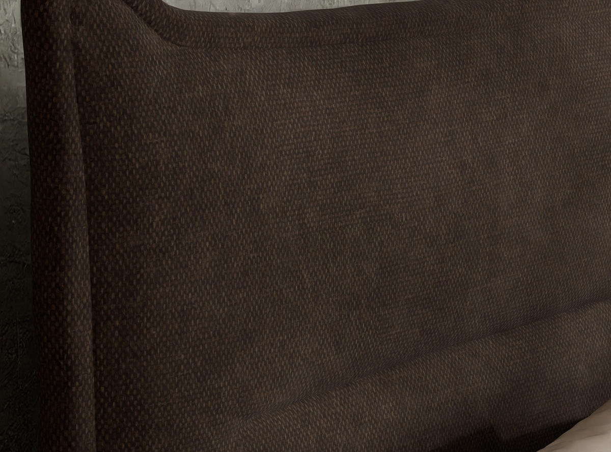 BOXSPRINGBETT Pelino 140/200 cm, in Braun, Bettkasten, Matratze, Topper - Schwarz/Braun, Holz/Holzwerkstoff (140/200cm) - Maison de Reve