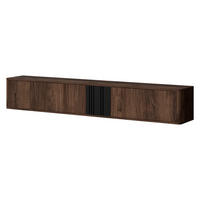 TV-LOWBOARD Philippe 190 - Nussbaumfarben/Schwarz, Holzwerkstoff (190/30/31cm) - MIRJAN24