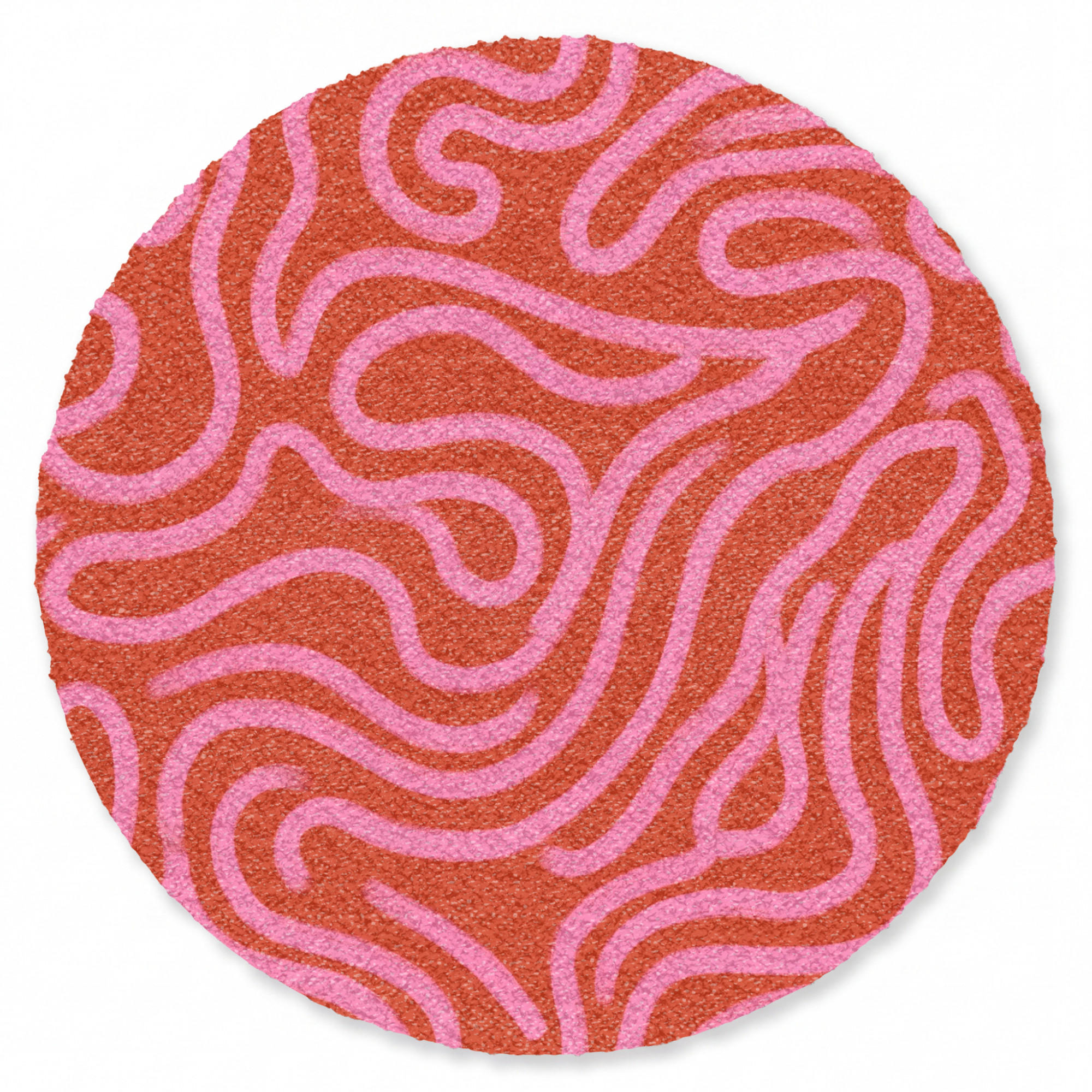 TEPPICH - Rosa - 150x150 cm - Rot, Kunststoff/Textil (150/0.4cm) - OnlyWow