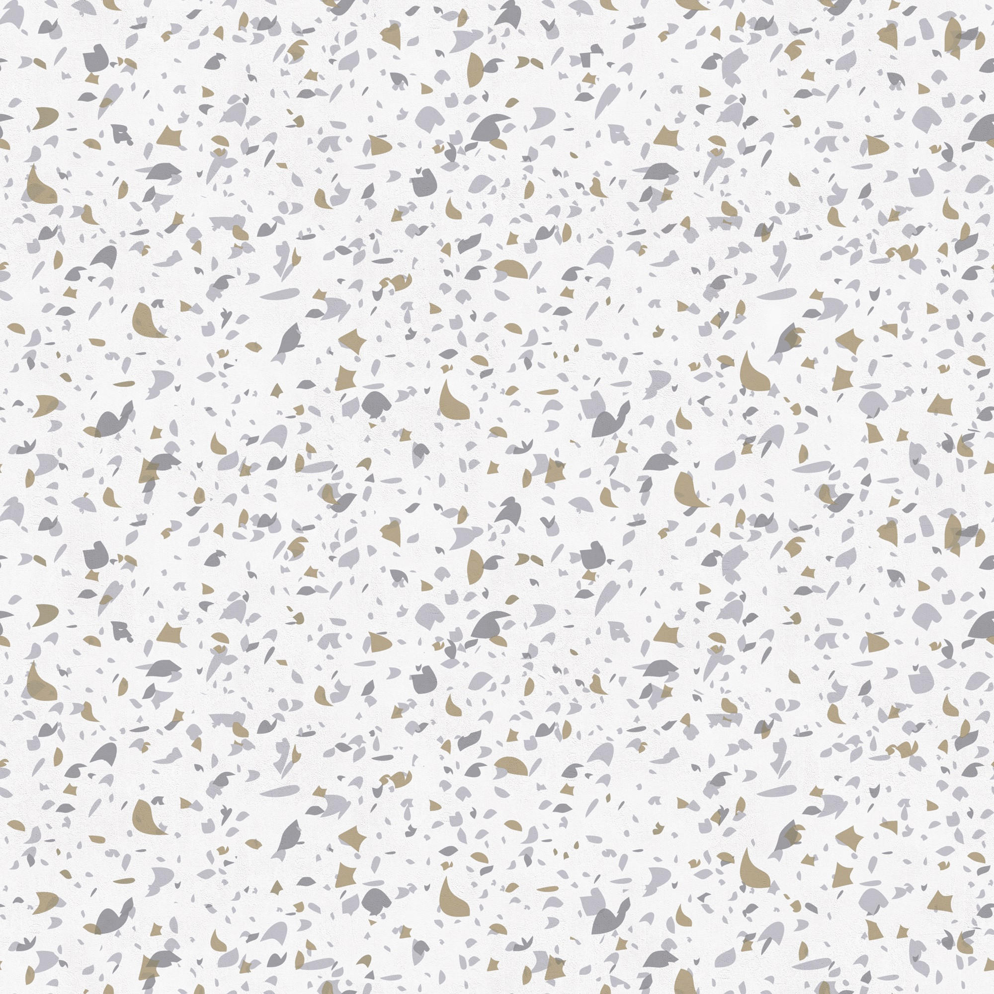 VLIESTAPETE Terrazzo - Weiß, Papier/Kunststoff (52/1005cm) - Superfresco Easy