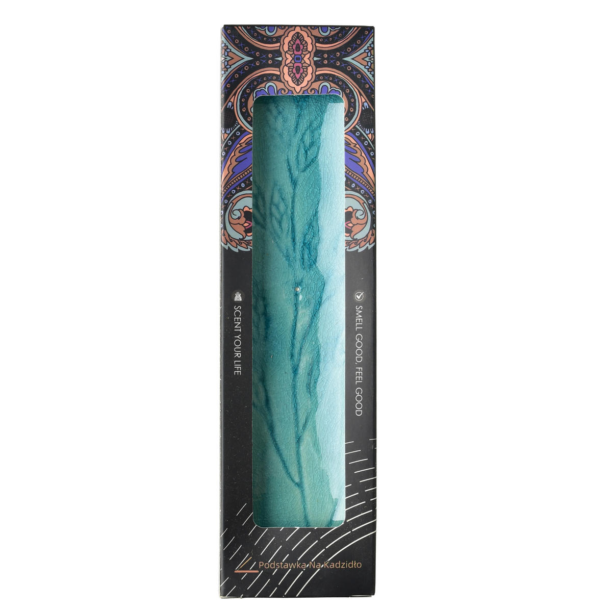 RÄUCHERSTÄBCHENHALTER Mondex Grün 21,5x5,5x1,5 cm Keramik - Türkis, Keramik (6/2/22cm) - Mondex