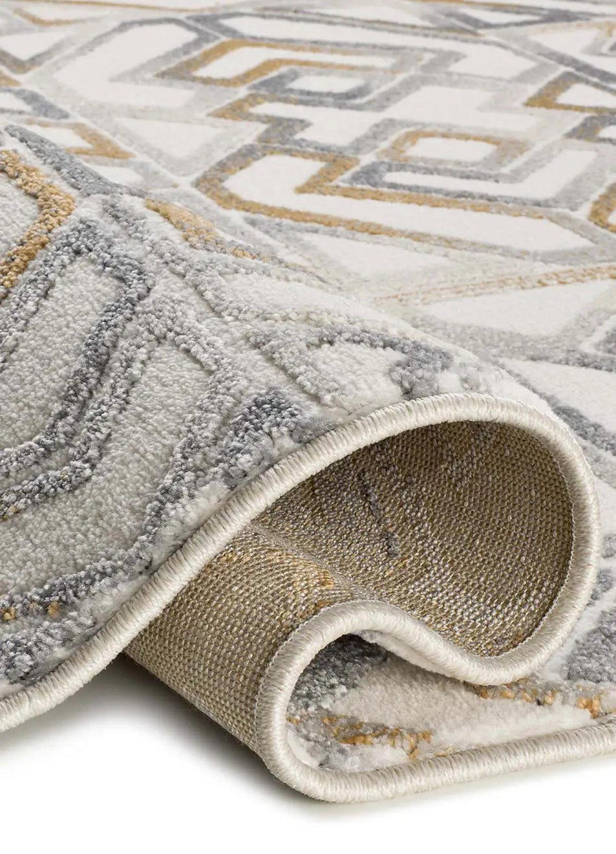 KURZFLORTEPPICH Creme / Mehrfarbig Amara 160/230 cm - Multicolor/Creme, Naturmaterialien/Textil (160/230cm) - Atticgo