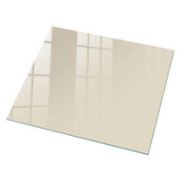 GLASPLATTE 80x60 cm – Steingelb - Beige, Glas (0.4/80/60cm) - ArtPrintCave