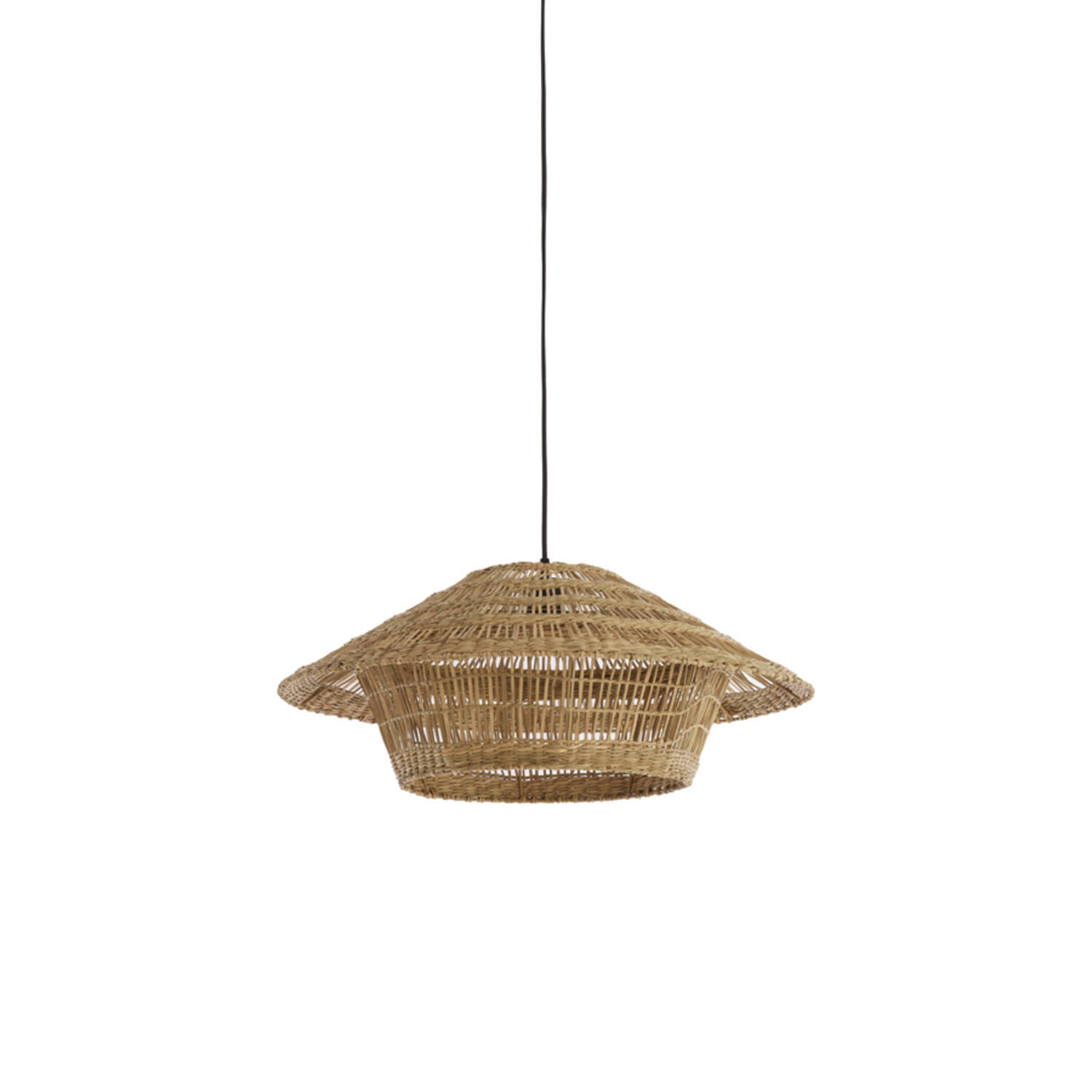 HÄNGELAMPE - Braun - 64/64/26 cm - Braun, Naturmaterialien (64/64/26cm) - Light & Living