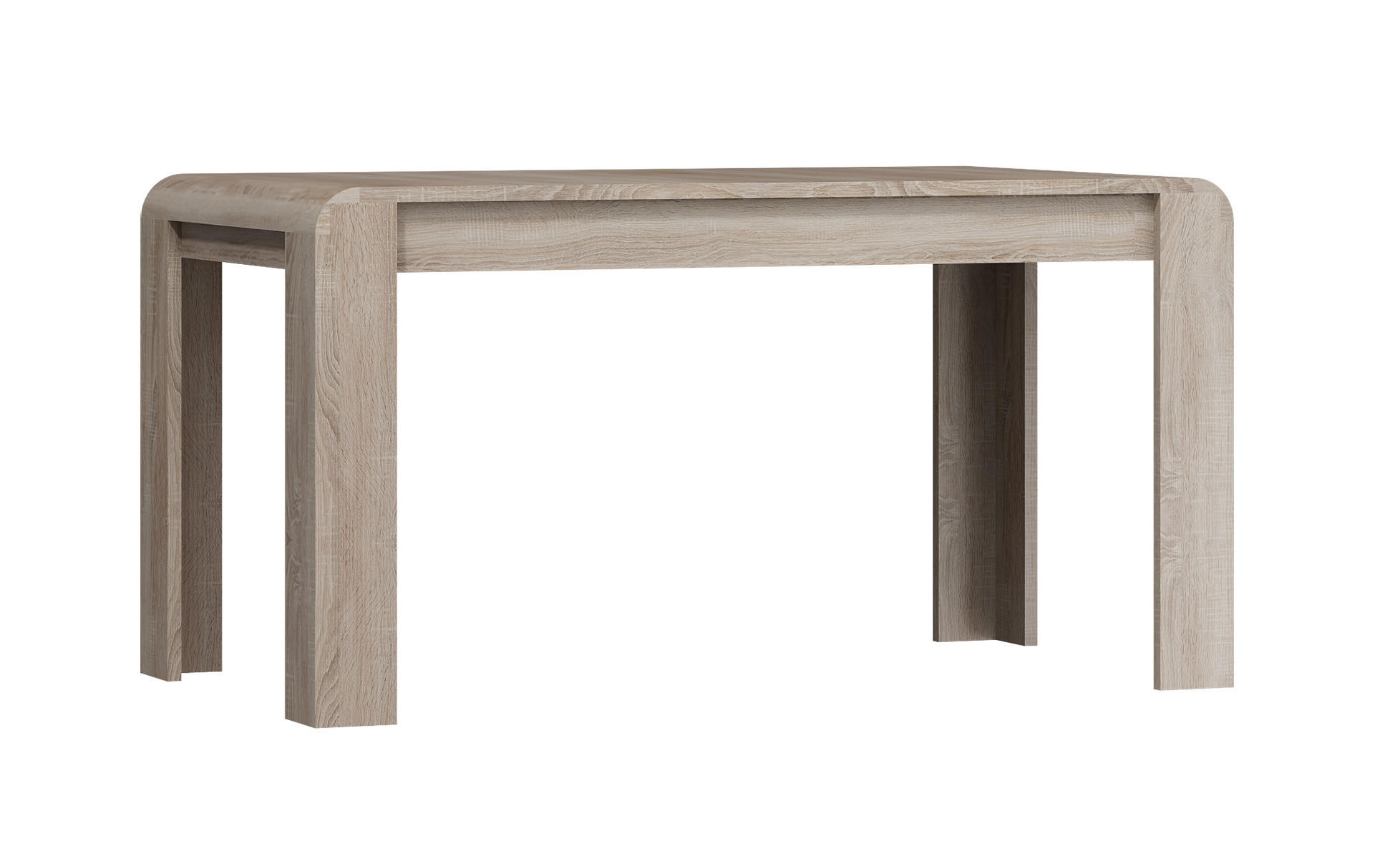 ESSTISCH Link 144,4-184,4 / 80 / 76,2cm - Braun, Holz/Holzwerkstoff (80/145/76cm) - Feldmann-Wohnen