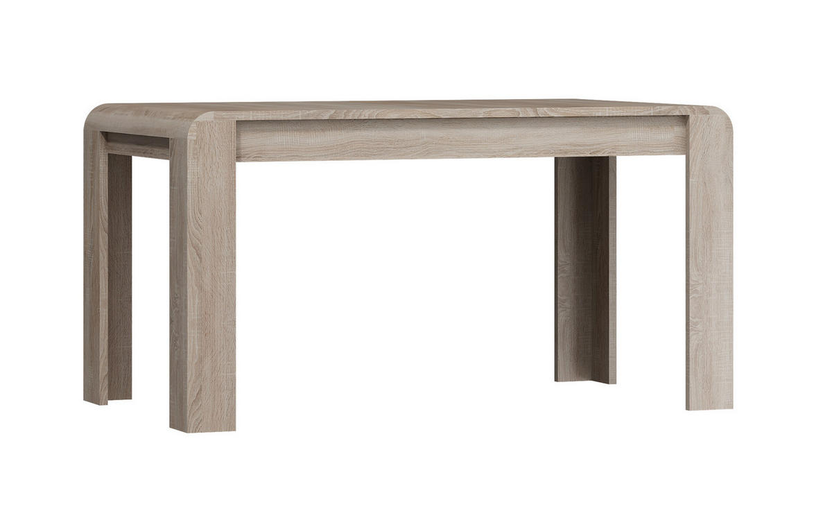 ESSTISCH Link 144,4-184,4 / 80 / 76,2cm - Braun, Holz/Holzwerkstoff (80/145/76cm) - Feldmann-Wohnen