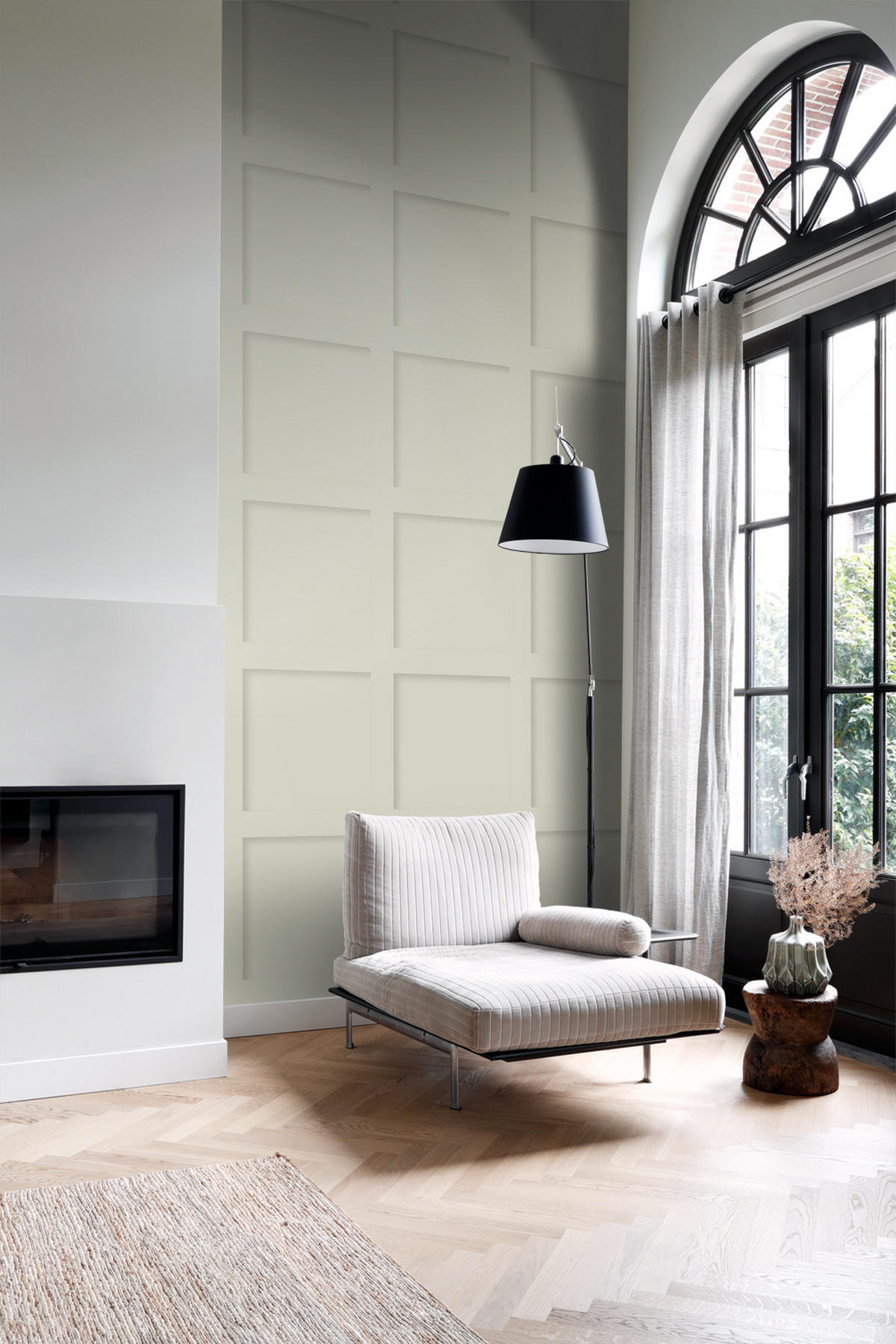 TAPETE Holzwandverkleidung 50 x 900 cm - Grau, Papier (50/900cm) - Origin Wallcoverings