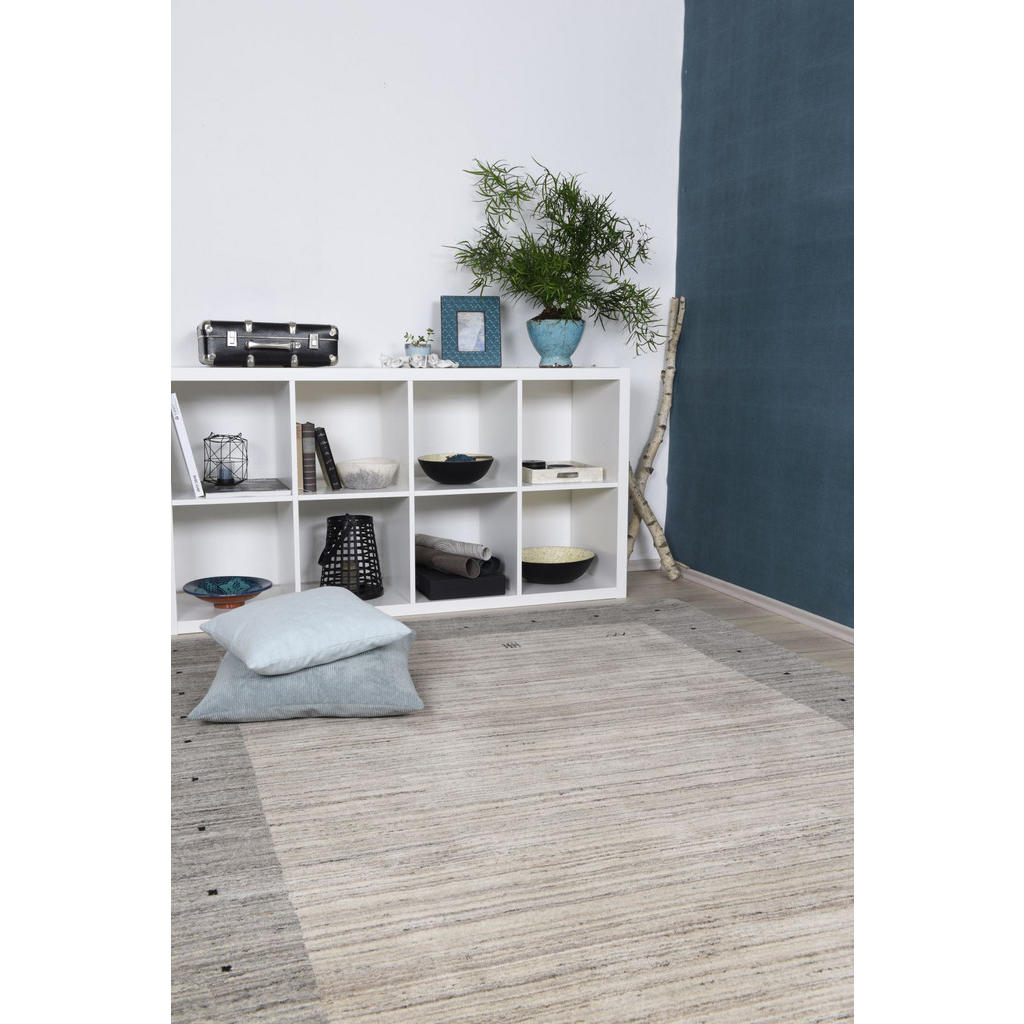 Thumbnail - Theko Gabbeh-Wollteppich, Beige, Textil, Orientalisch, Rechteckig, 140x200 cm, für Fußbodenheizung geeignet, Teppiche & ...