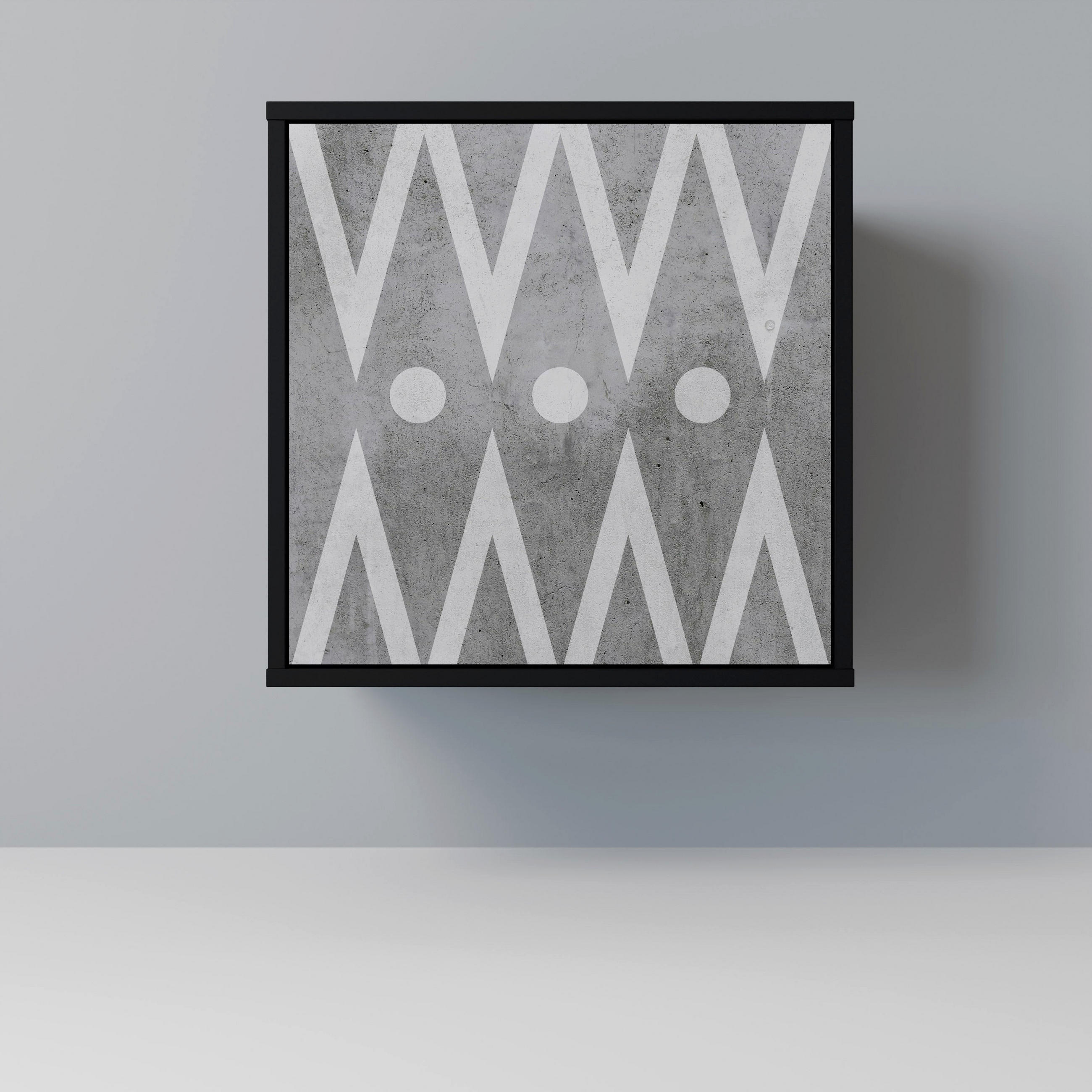 SpaceRebels Sideboard Schwarz 57.5x57.5x42 cm