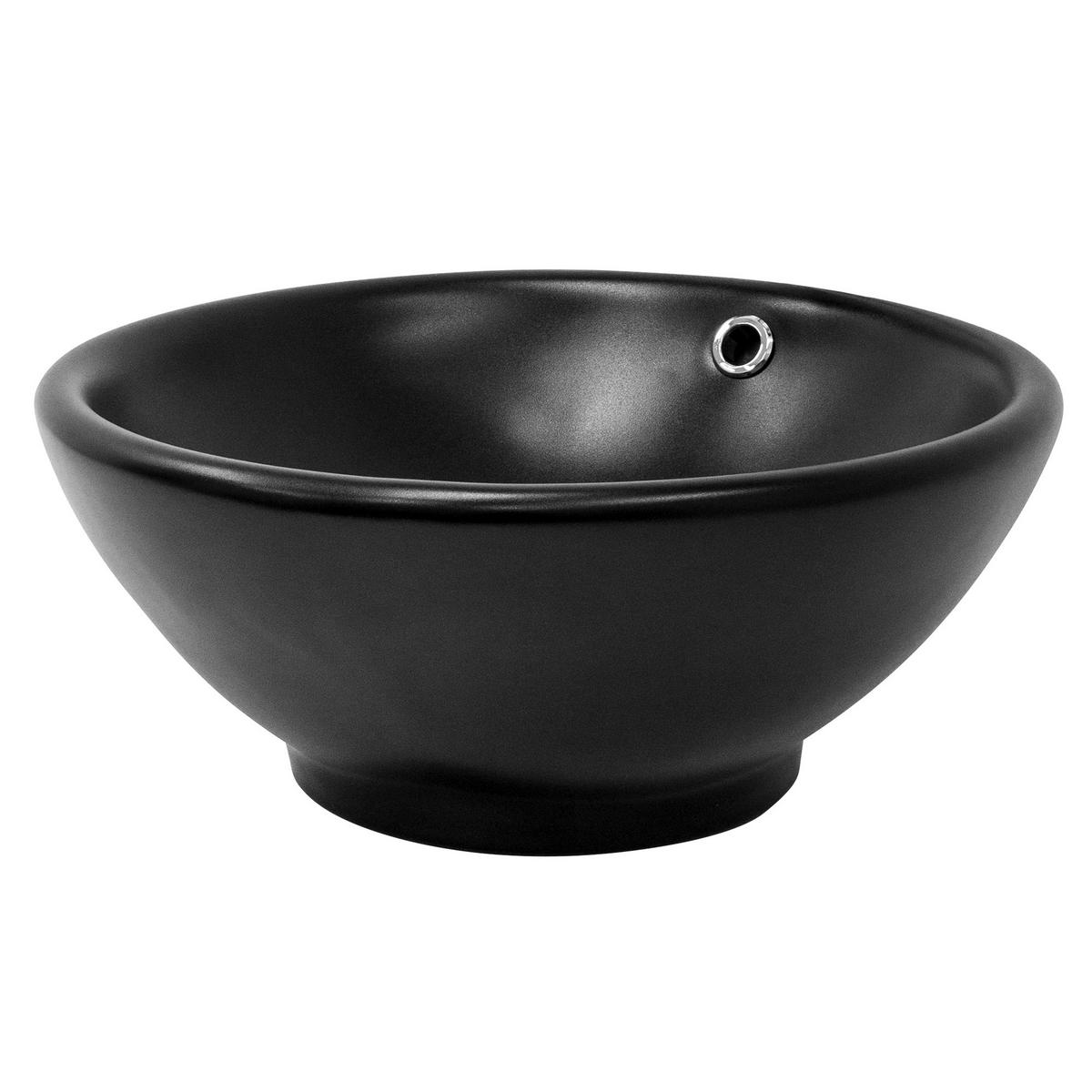 WASCHBECKEN - Schwarz, Keramik (42/17/42cm) - ML-DESIGN