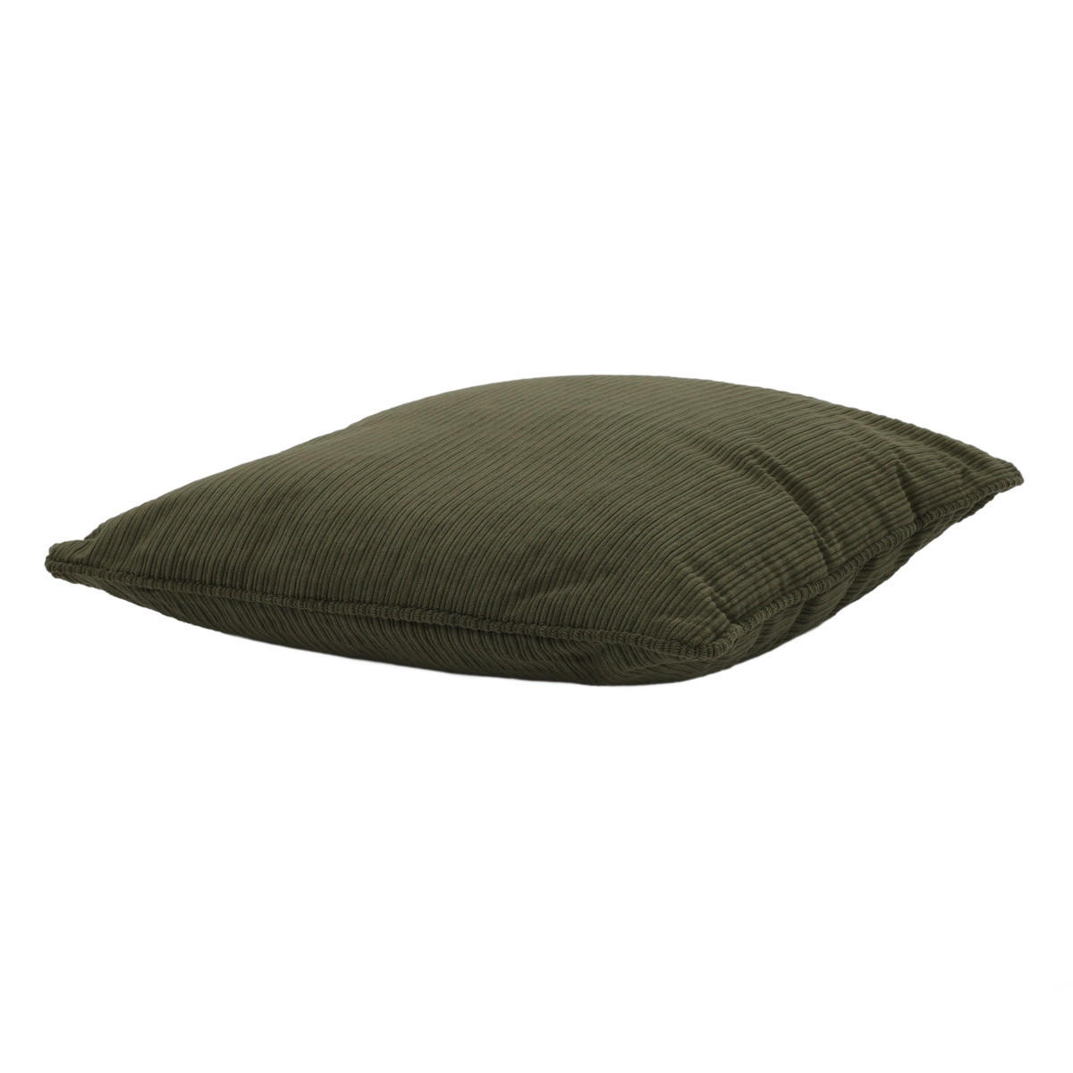 KISSEN mit Borte aus Kordsamt 40/40/8 cm - Grün, Textil (40/40cm) - Home Styling Collection