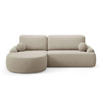 ECKSOFA CLEO mit Schlaffunktion Version Linke QUELLE 16 - Beige, Kunststoff (264/172cm) - Lookway