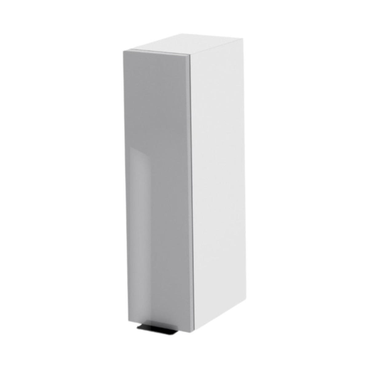 HÄNGESCHRANK – 20 cm – W20 – Lunara – Grau Hochglanz - Grau, Holzwerkstoff (20/72/30cm) - hi-markt