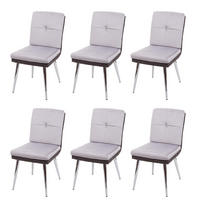 ESSZIMMERSTUHL Grau 6er-Set - Grau, Textil (46/91/66cm) - MCW
