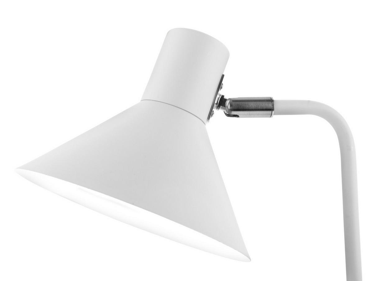 TISCHLAMPE Office Curved 21/18/50 cm - Weiß, Metall (21/18/50cm) - Leitmotiv