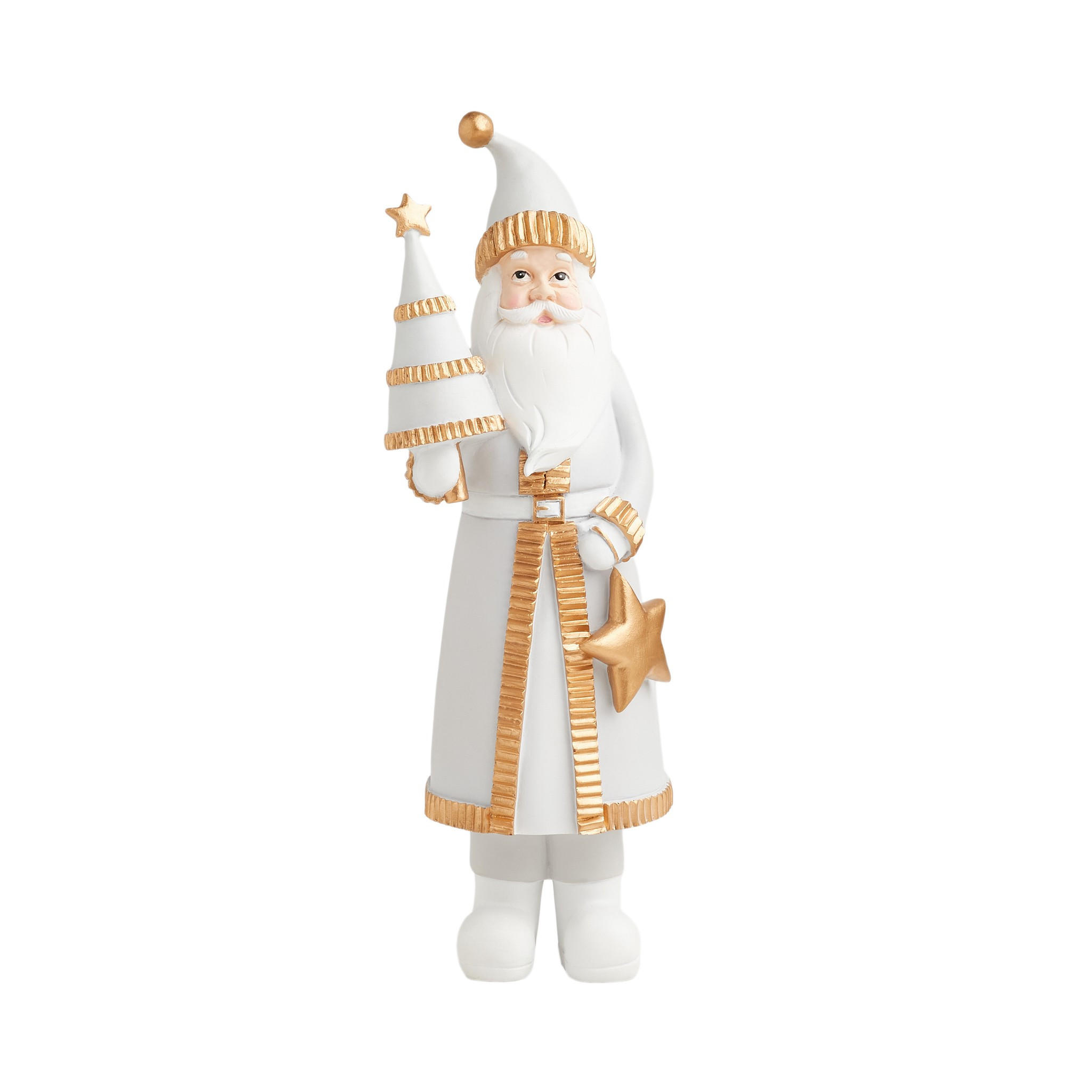 FIGURINE Mikulas - Hellgrau, Kunststoff (12/38/14cm) - home&you