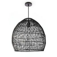 PENDELLEUCHTE Orna - Schwarz, Metall (40/40/41cm) - Paco Home