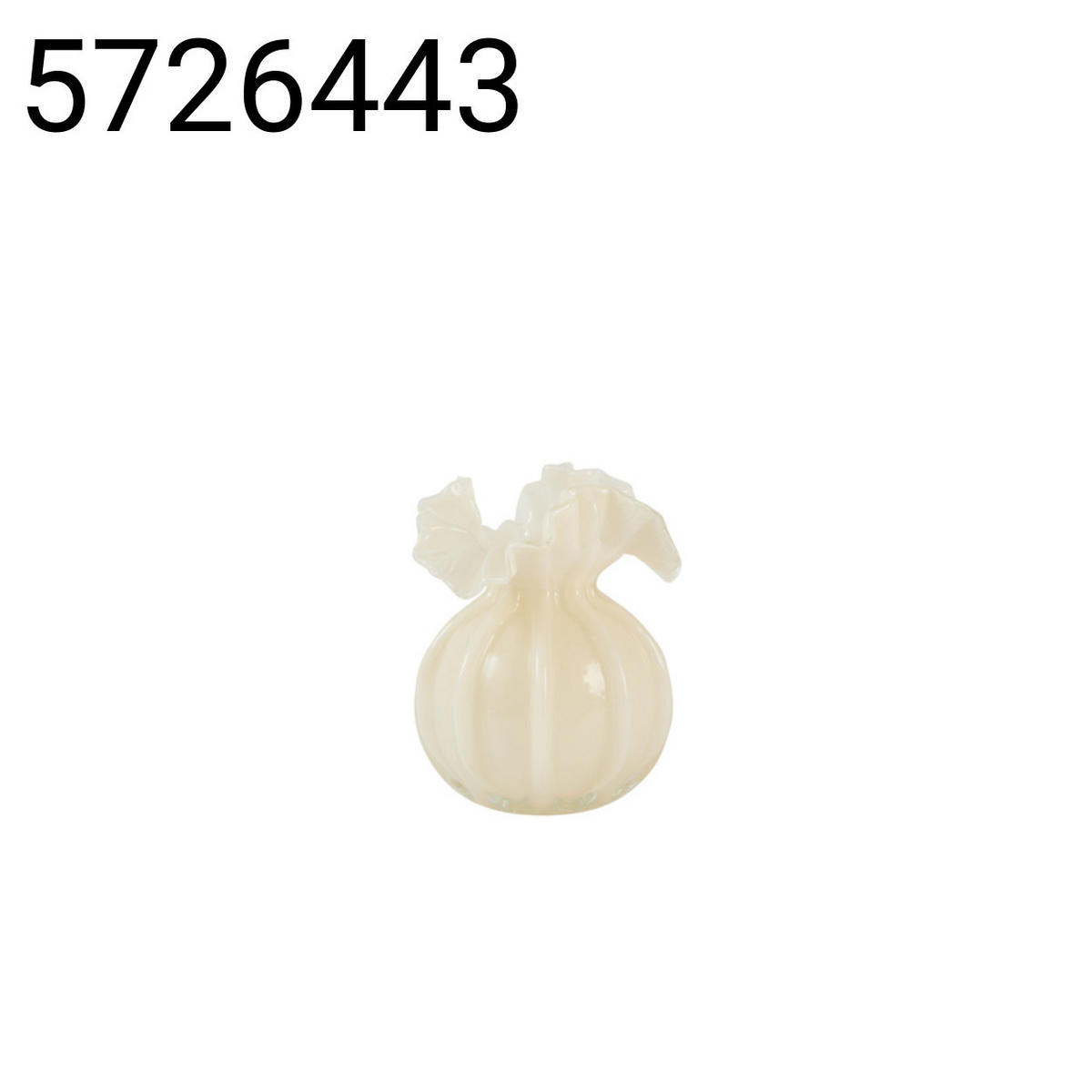 VASE Xerea - Weiß - 12/12/17 cm - Weiß, Glas (17cm) - Light & Living