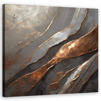 WANDBILD glamour textur abstrakt - Grau, Textil (50/50cm) - Feeby